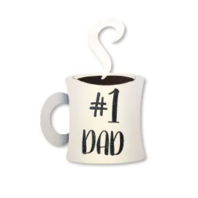 #1 Dad Mug Magnet