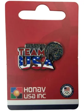 2020 Summer Olympics Tokyo Japan "Team USA" Shooting Pictogram Metal Lapel Pin