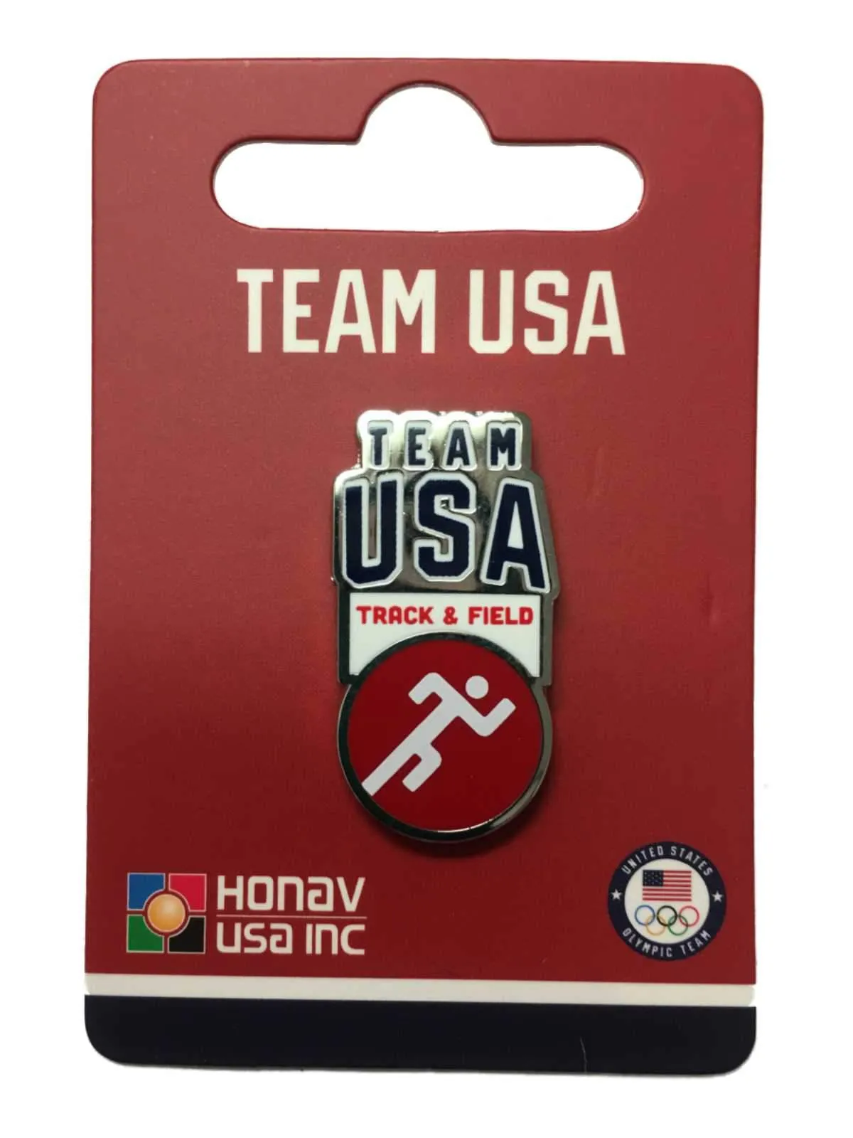 2020 Summer Olympics Tokyo Japan "Team USA" Track & Field Pictogram Lapel Pin