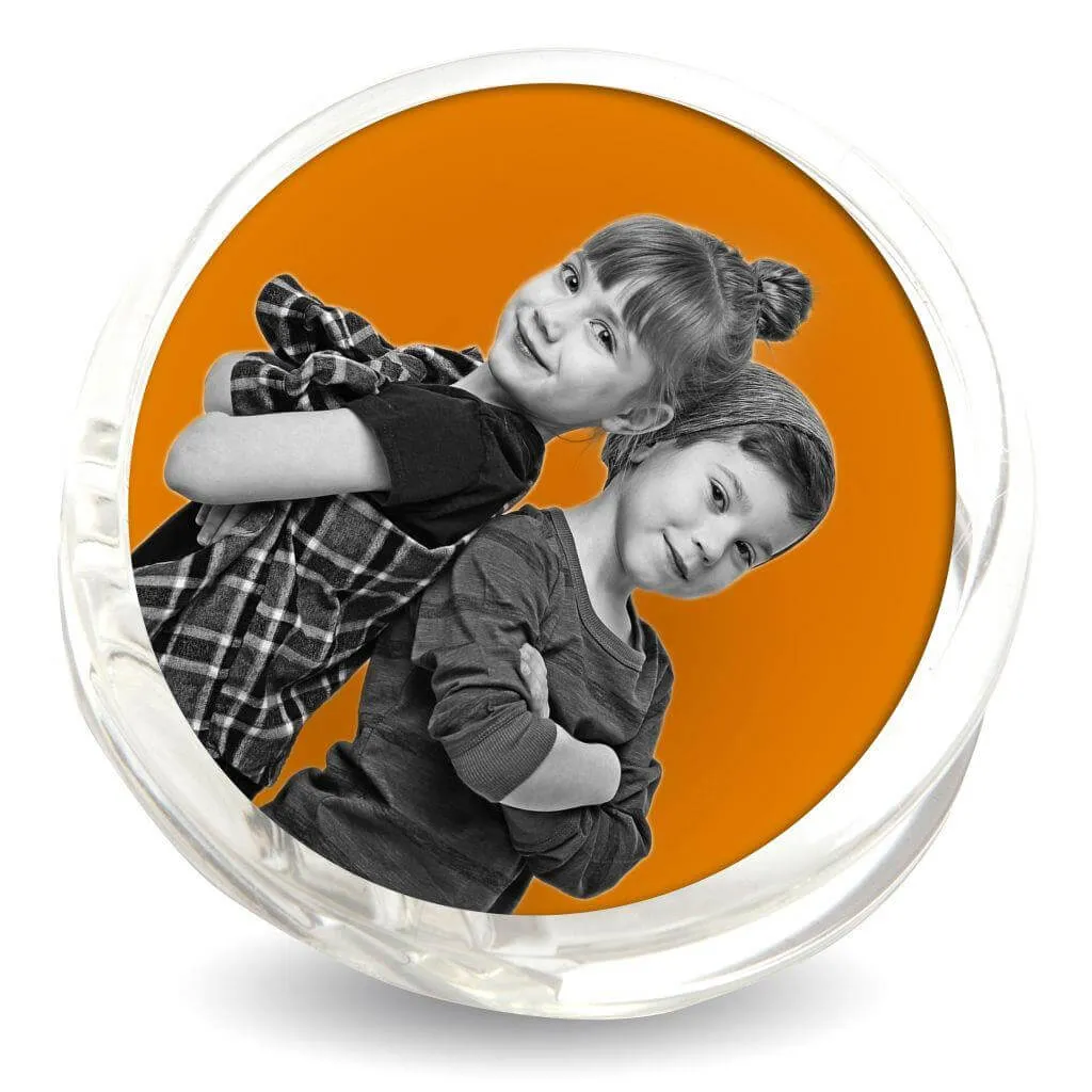 51mm Round Blank Plastic Photo Insert Fridge Magnet Clip - Pack of 10