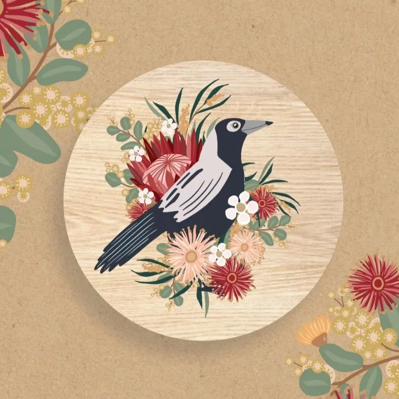 Aero Images x Christie Williams Decorative Wooden Magnets - Various