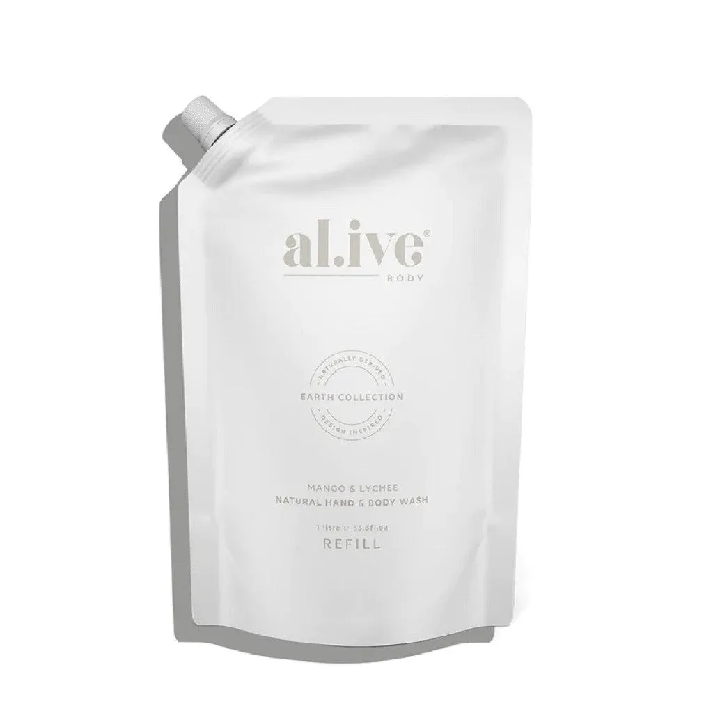 Al.ive Wash Refill 1L - Mango & Lychee