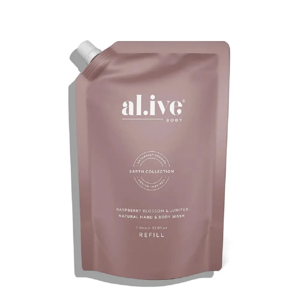 Al.ive Wash Refill 1L - Raspberry Blossom & Juniper