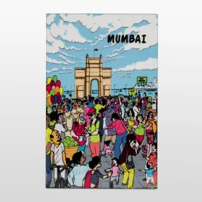 Amchi Mumbai Gateway Fridge Magnet in MDF