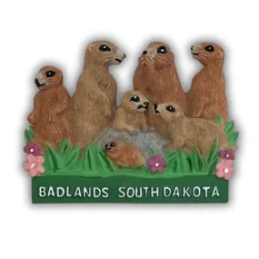 Badlands South Dakota Prairie Dog Magnet