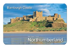 Bamburgh Castle Flexible Fridge Magnet