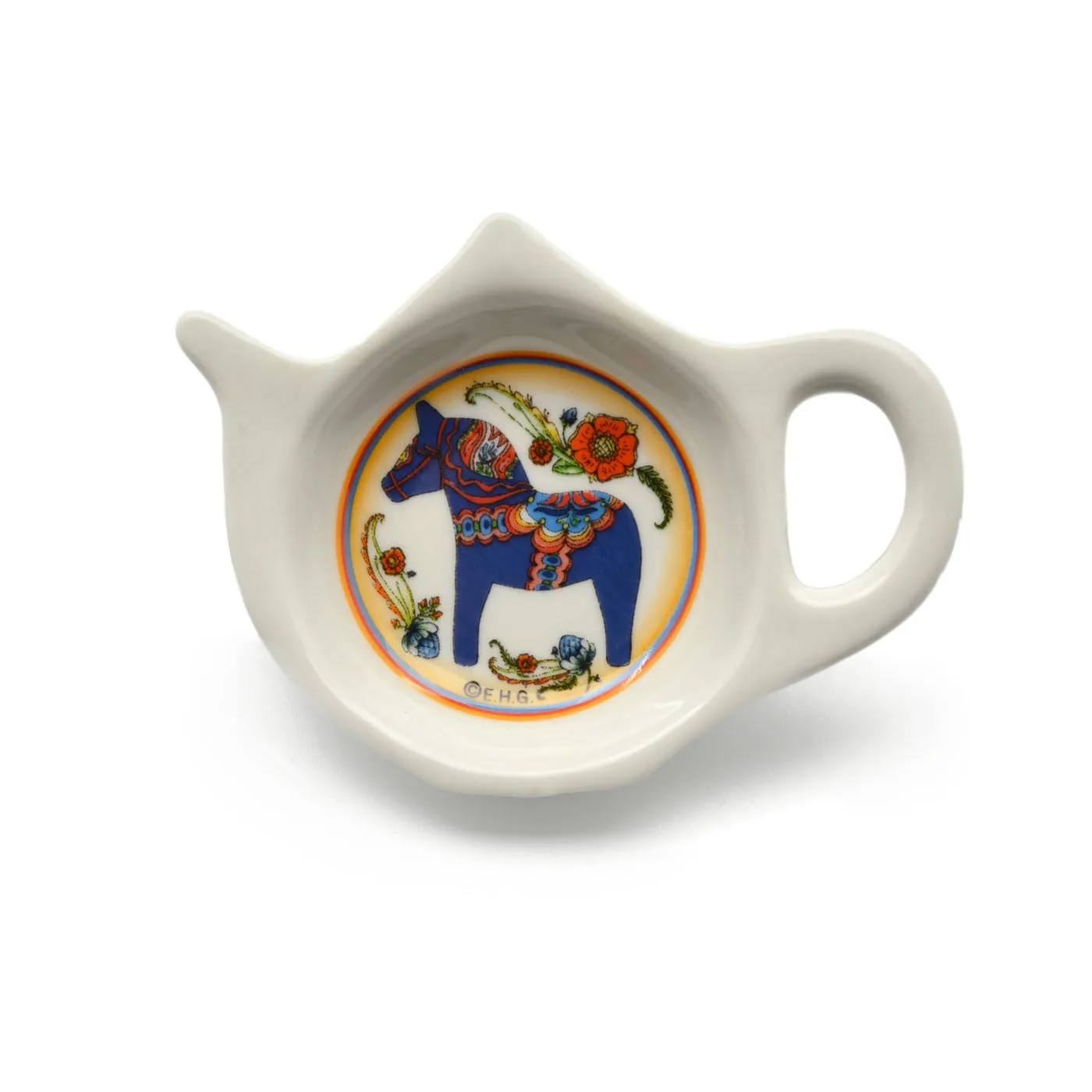 Blue Dala Horse Decorative Teapot Kitchen Magnet