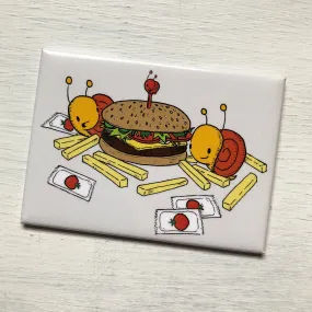 burger   fries magnet