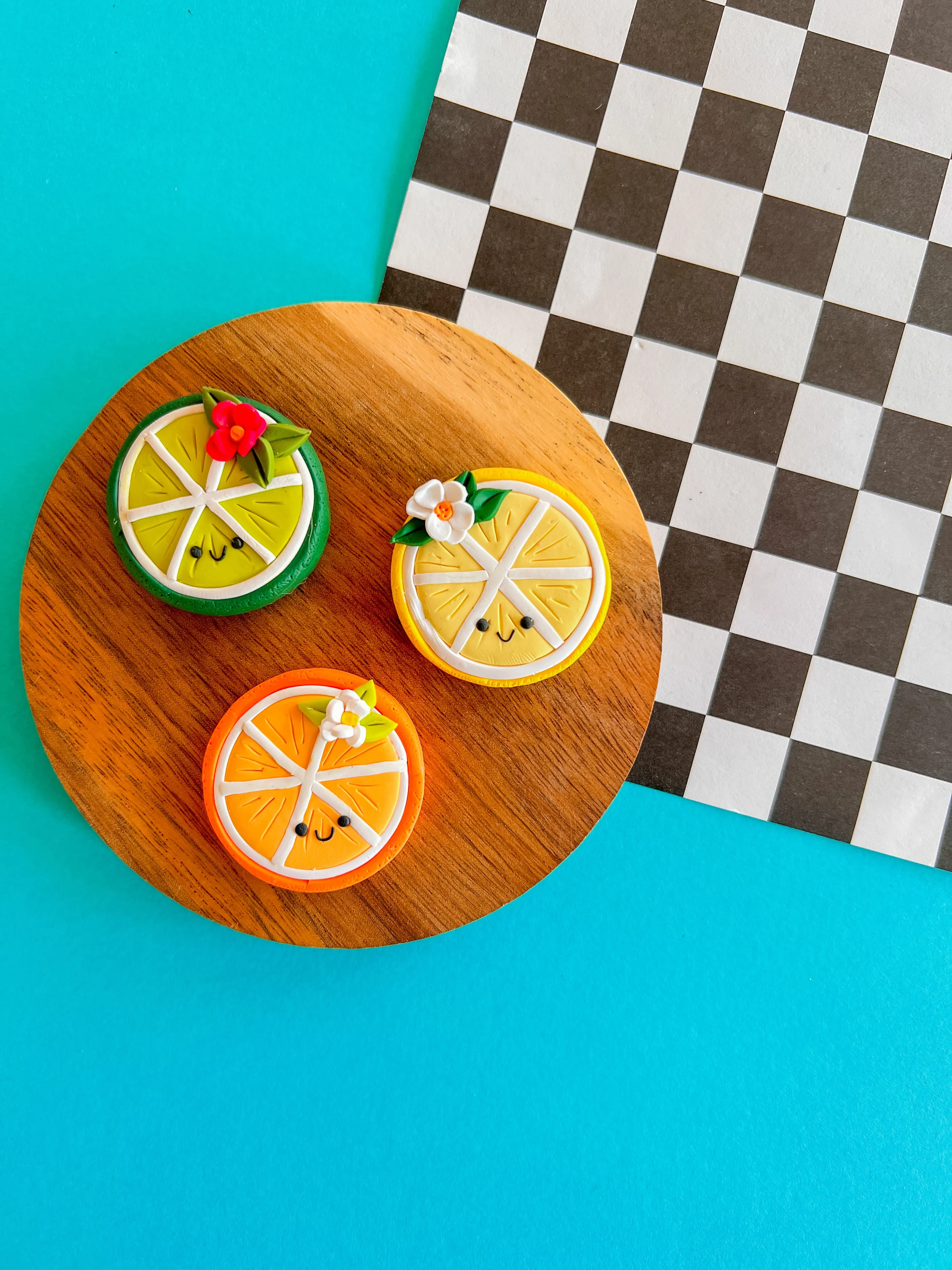 Citrus Babies | Polymer Clay Magnet