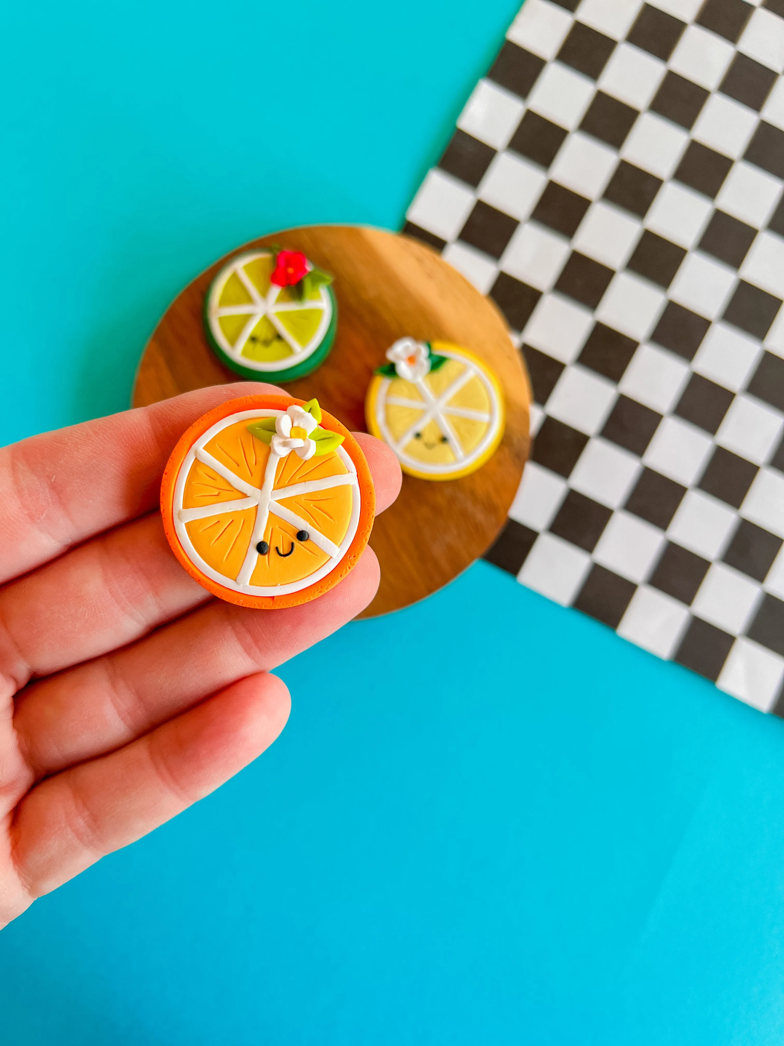 Citrus Babies | Polymer Clay Magnet