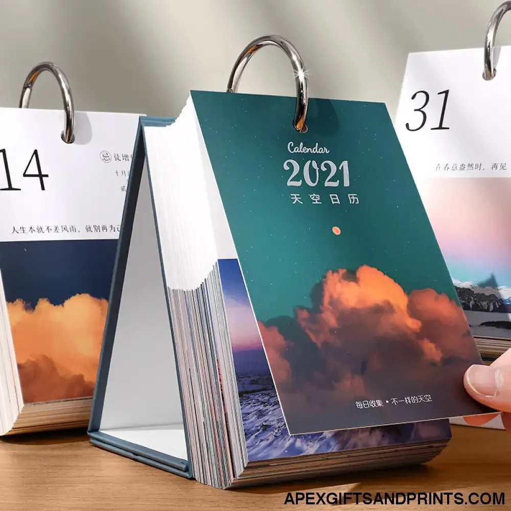 custom inspirational creative literary desk calendar