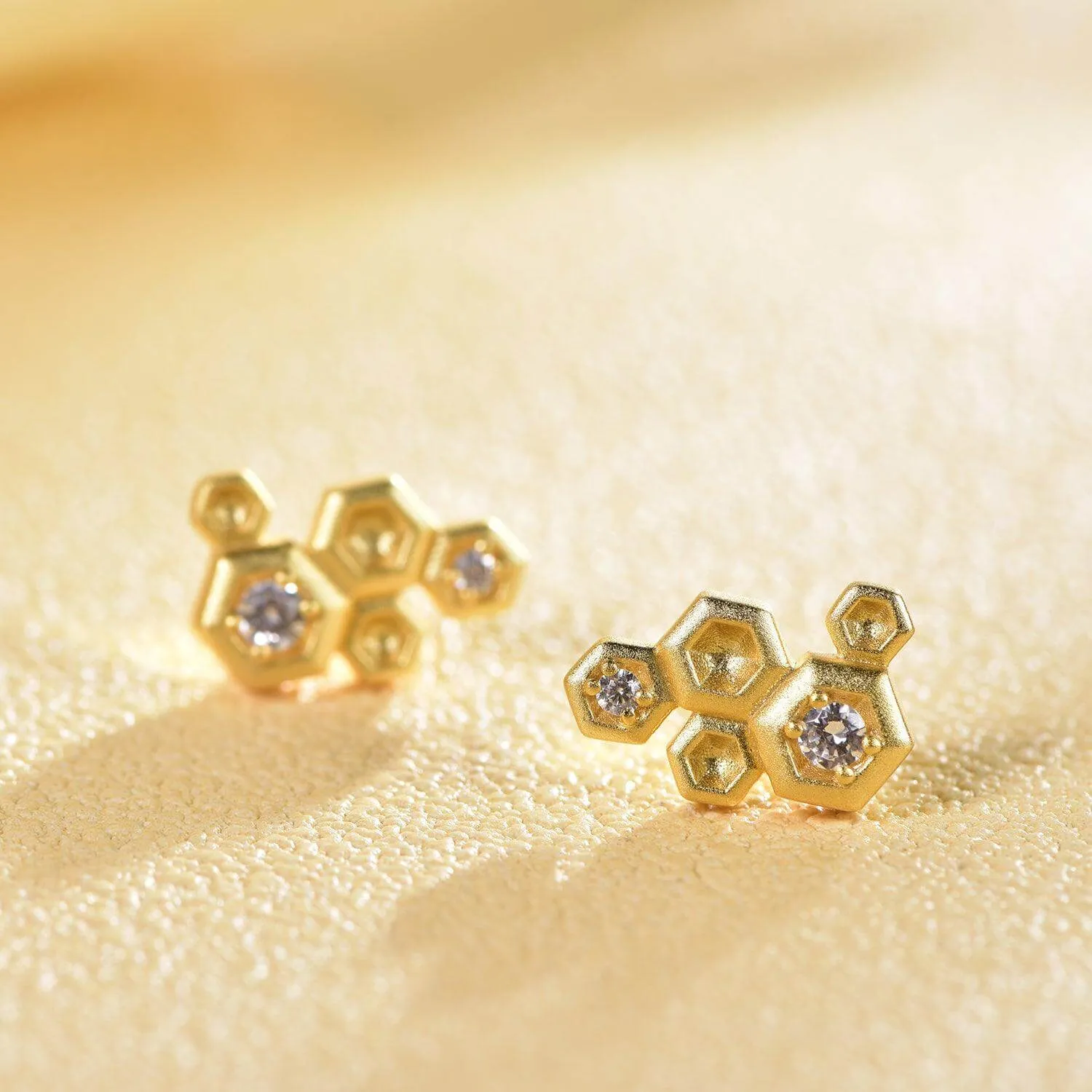 Cute Honeycomb With Honey Earrings Life With MaK’s Honeycomb Bee Kind Jewelry Collection