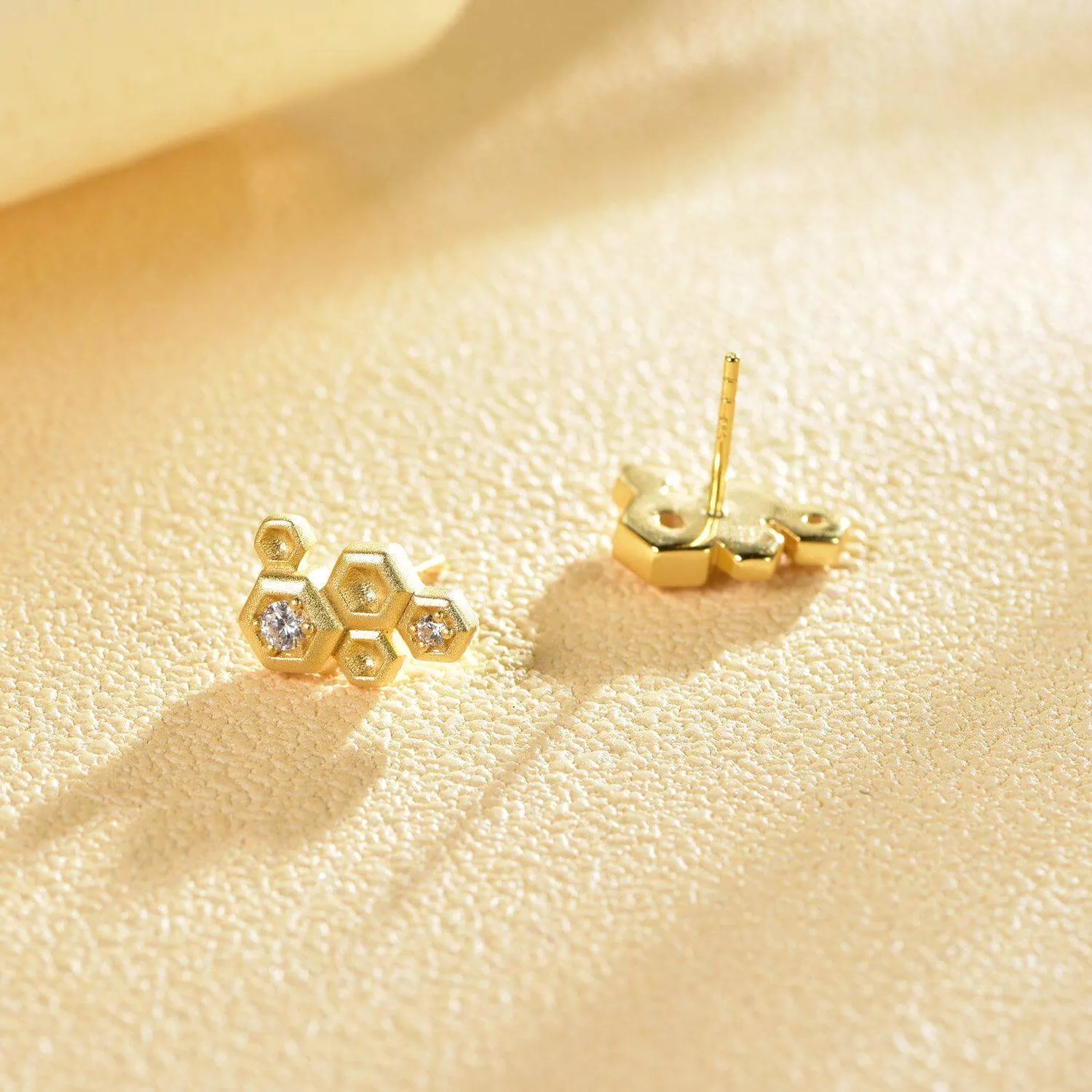 Cute Honeycomb With Honey Earrings Life With MaK’s Honeycomb Bee Kind Jewelry Collection