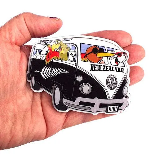 Cute Kiwi and Friends VW Fridge Magnet