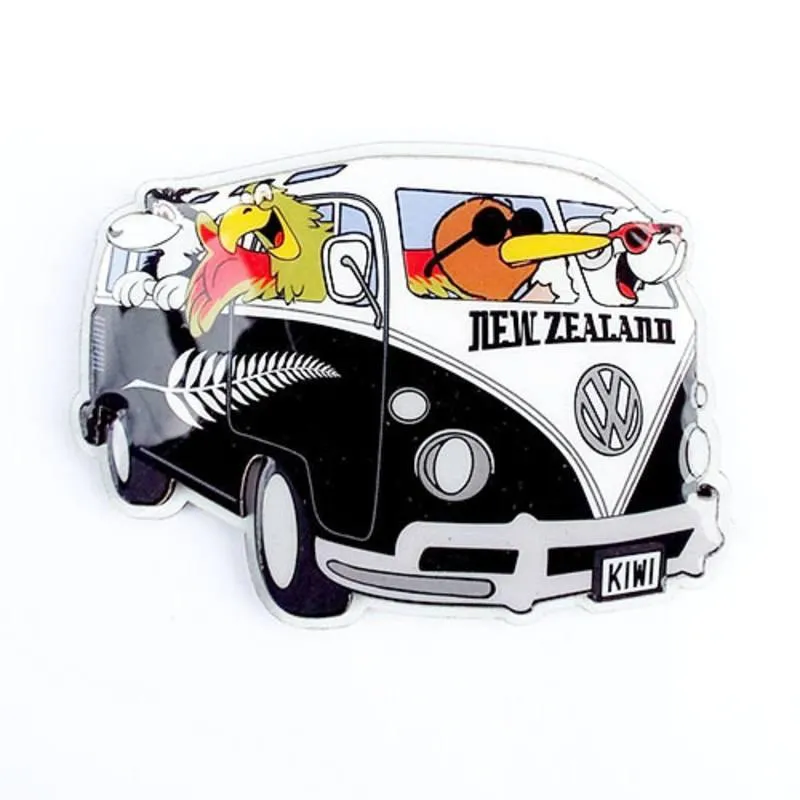 Cute Kiwi and Friends VW Fridge Magnet