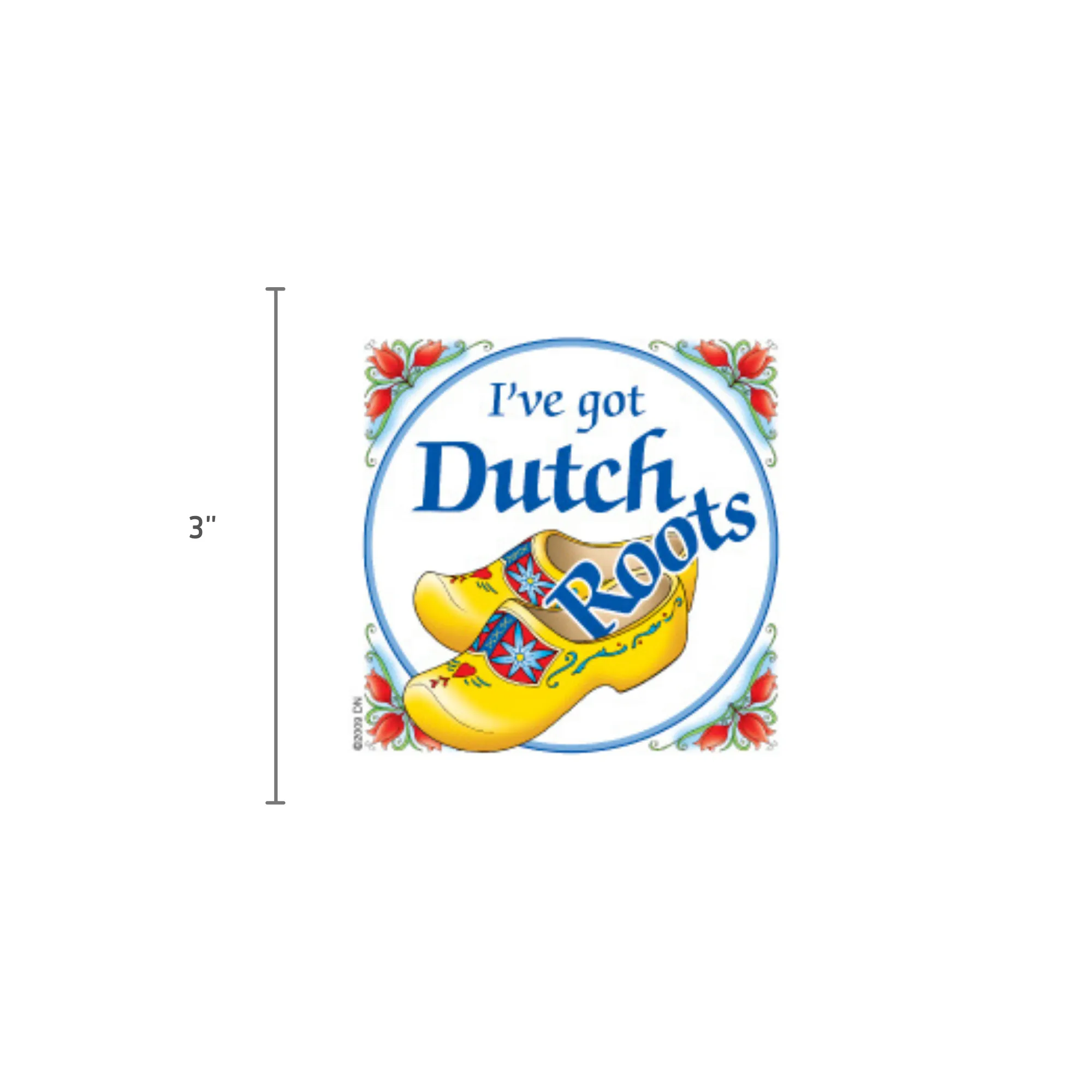 Dutch Souvenirs Magnet Tile (Dutch Roots)