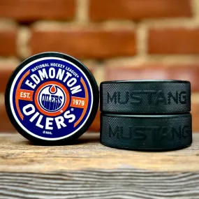 Edmonton Oilers Gear Textured Puck