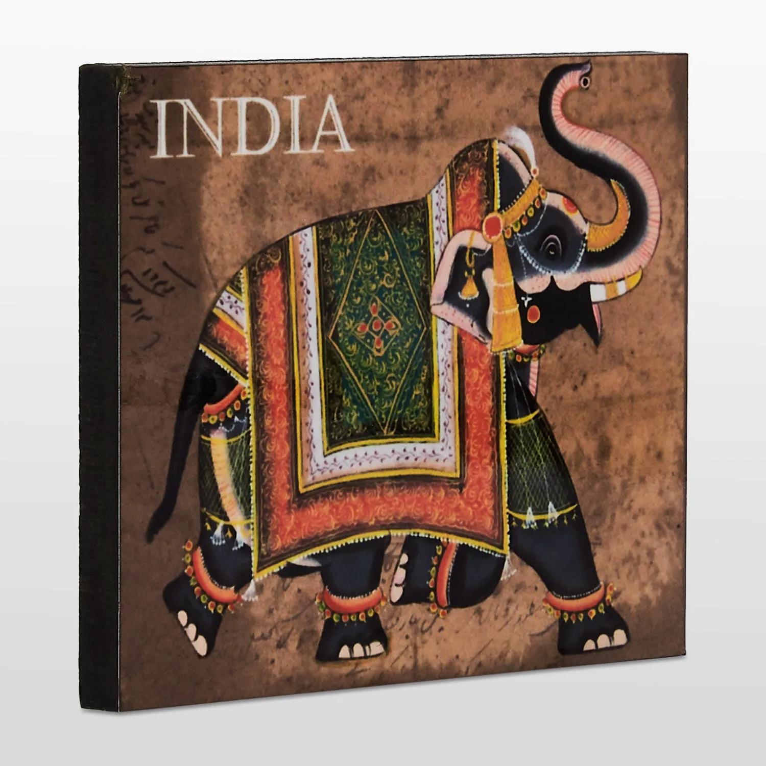 Elephant India Fridge Magnet in MDF