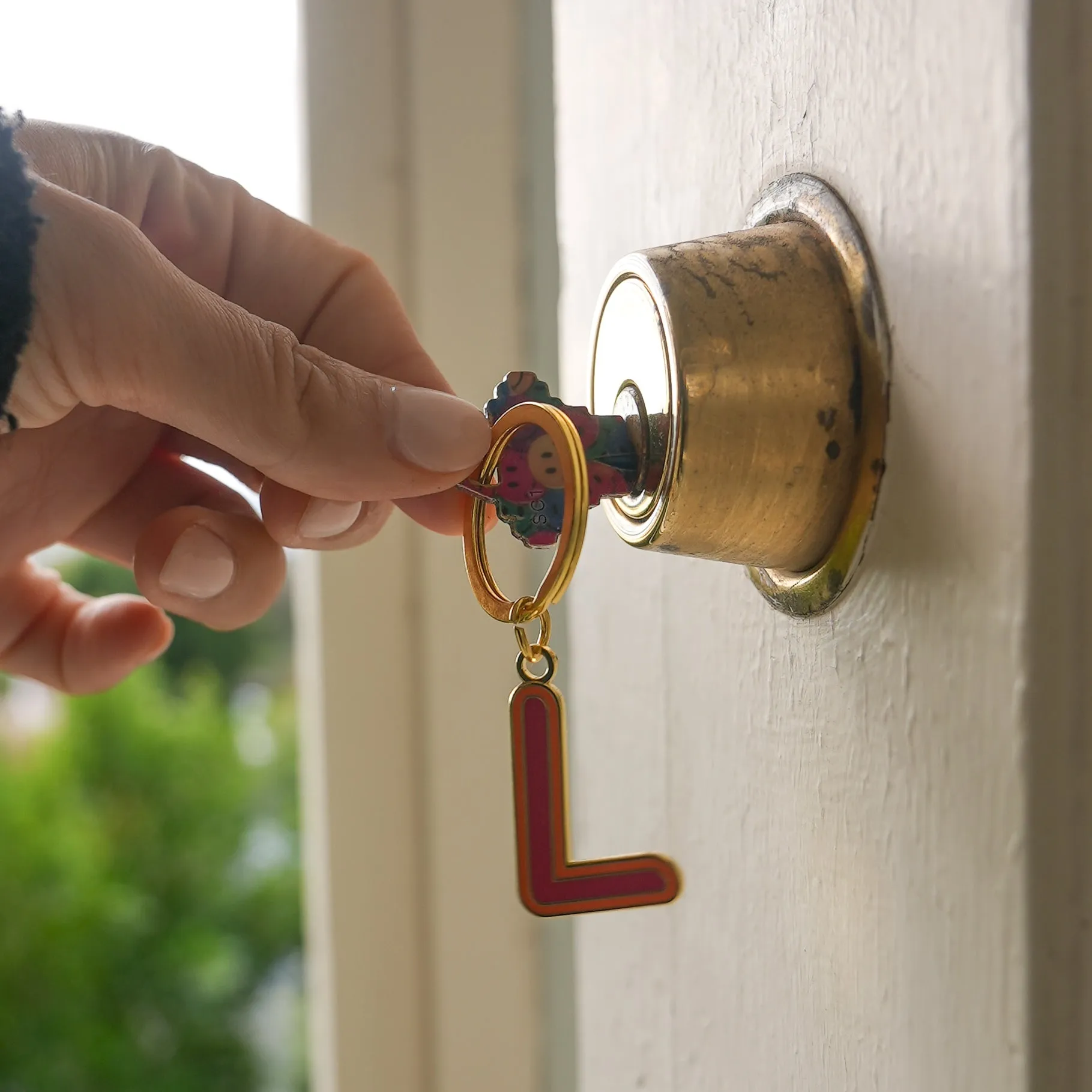 Fridge Magnet Initial Keychain