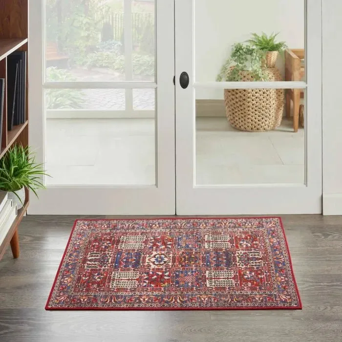 Fulton FUL05 Red Area Rug