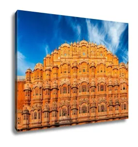 Gallery Wrapped Canvas, Famous Rajasthan Indian Landmark Hawmahal Palace Palace Winds