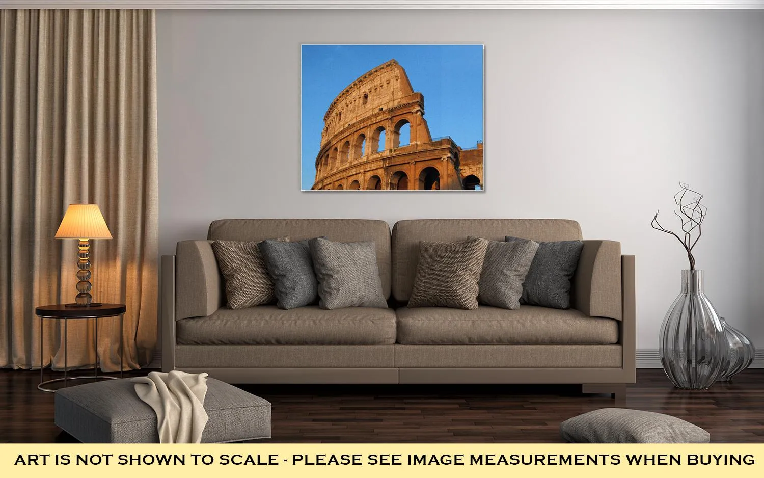 Gallery Wrapped Canvas, The Colosseum In Rome Italy