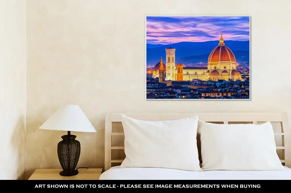 Gallery Wrapped Canvas, The Duomo Of Florence In Tuscany Italy