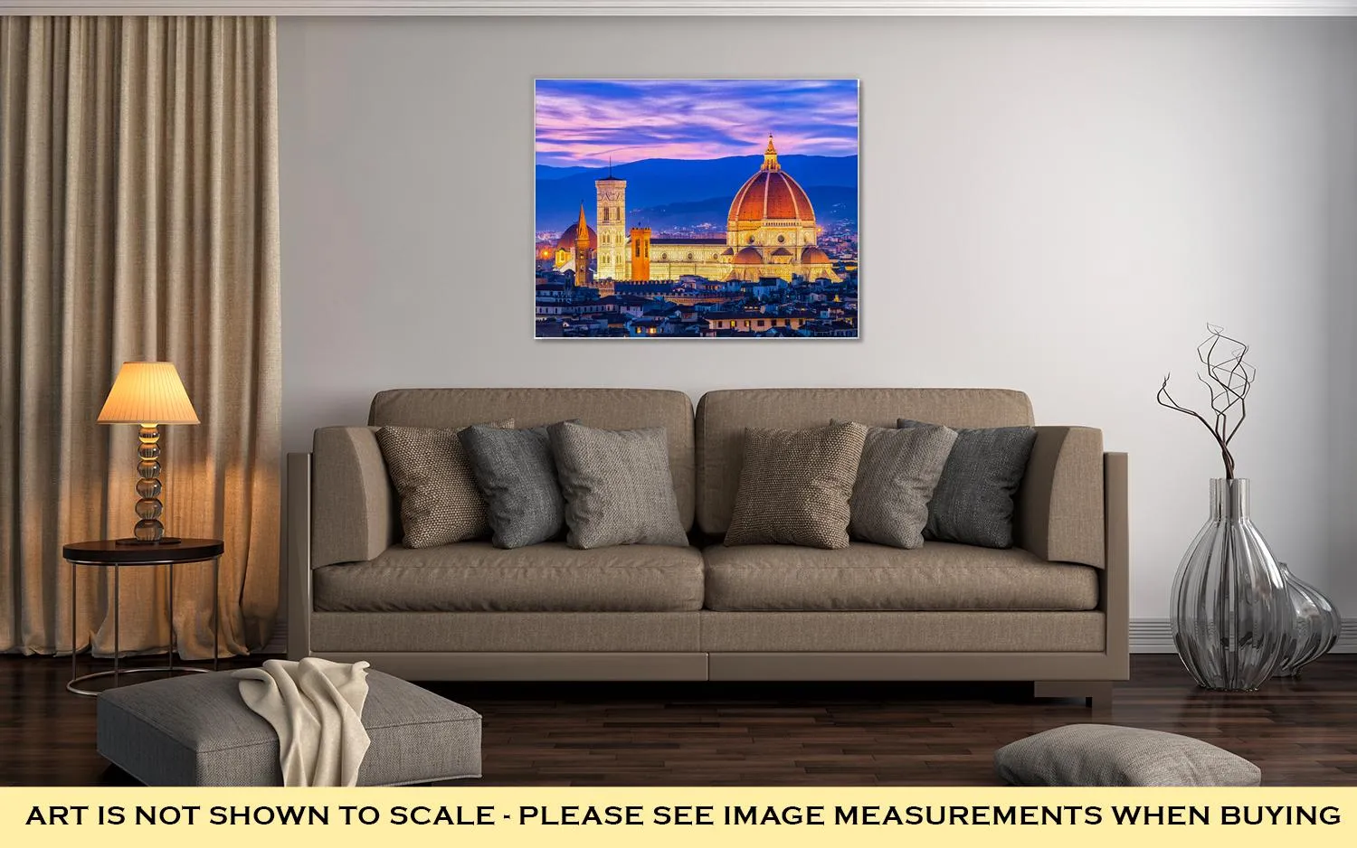 Gallery Wrapped Canvas, The Duomo Of Florence In Tuscany Italy