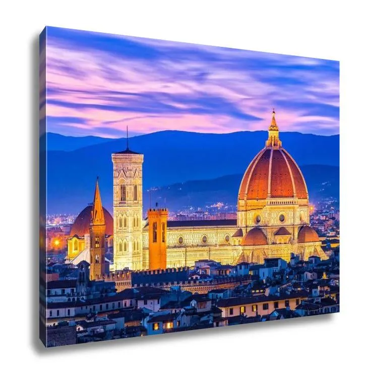 Gallery Wrapped Canvas, The Duomo Of Florence In Tuscany Italy