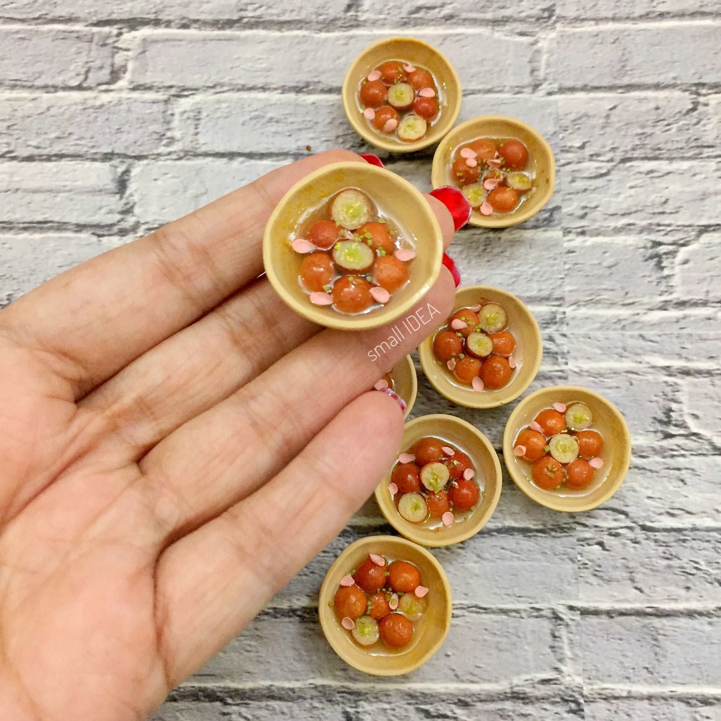 Gulab Jamun Indian Miniature Food Magnet