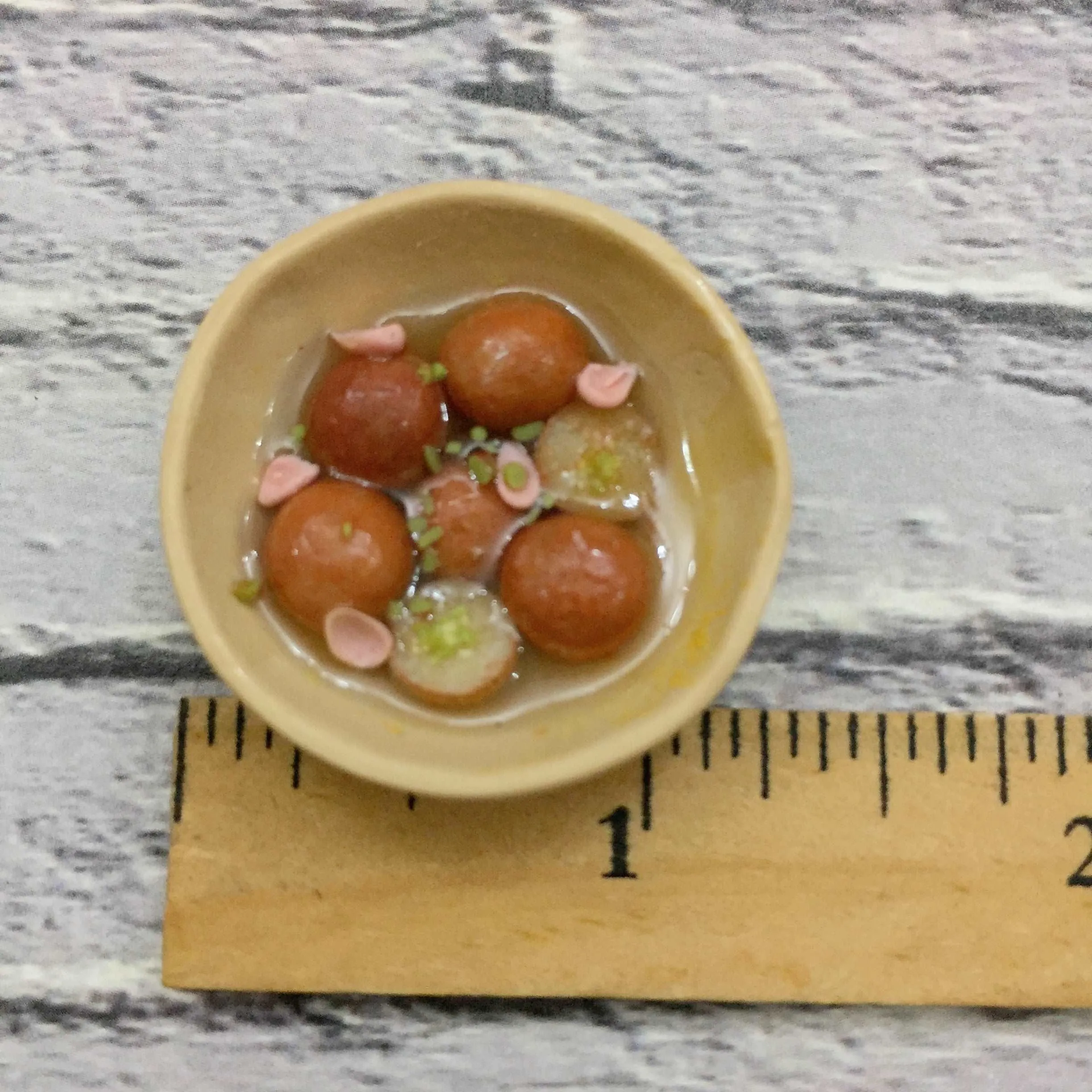 Gulab Jamun Indian Miniature Food Magnet