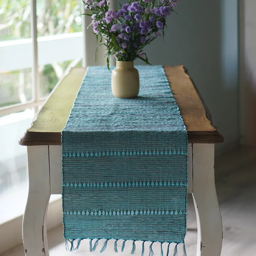 Indigo Stripes Vetiver Runner