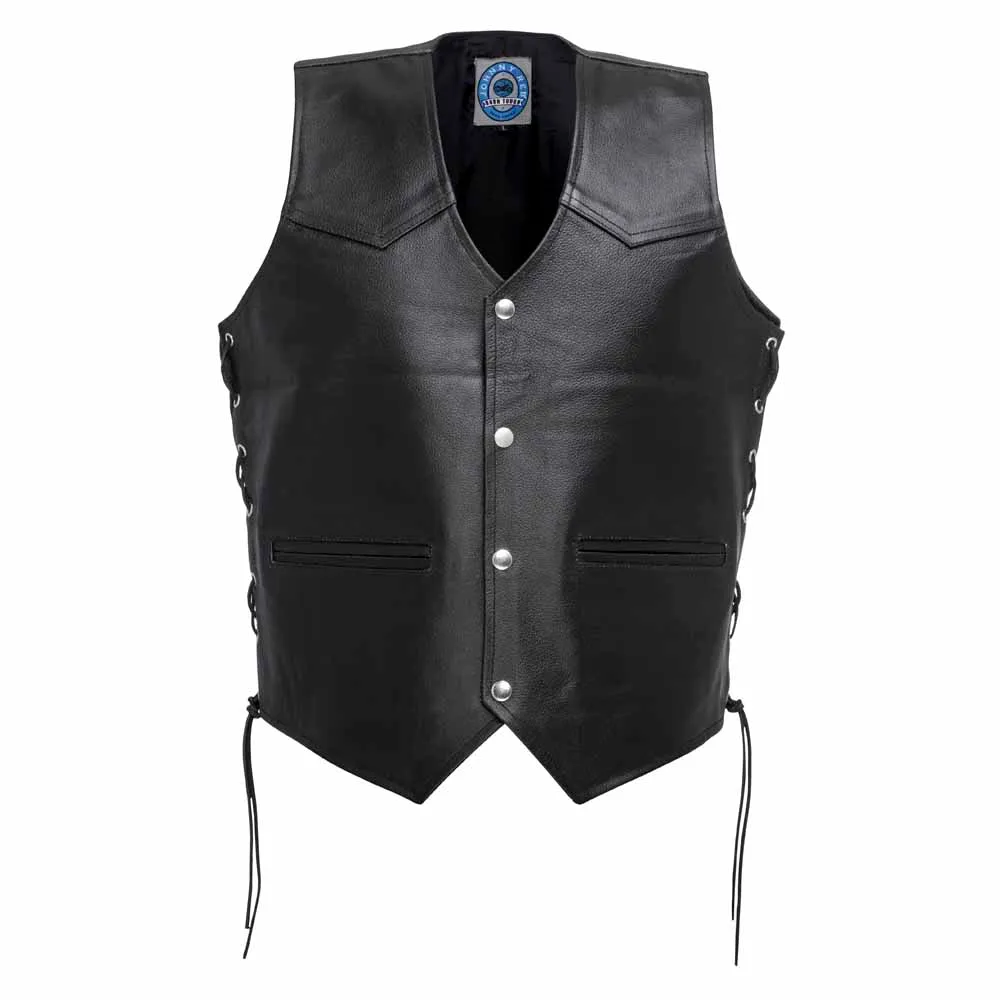 Johnny Reb "Tasman"Motorcycle Leather Vest JRV10002