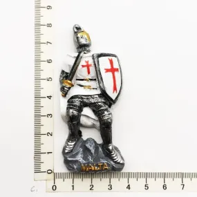 Knights Templar Commandery Refrigerator Magnet - White & Red With Shield