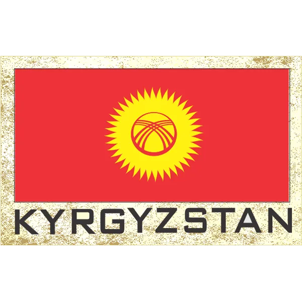 Kyrgyzstan Fridge Magnet