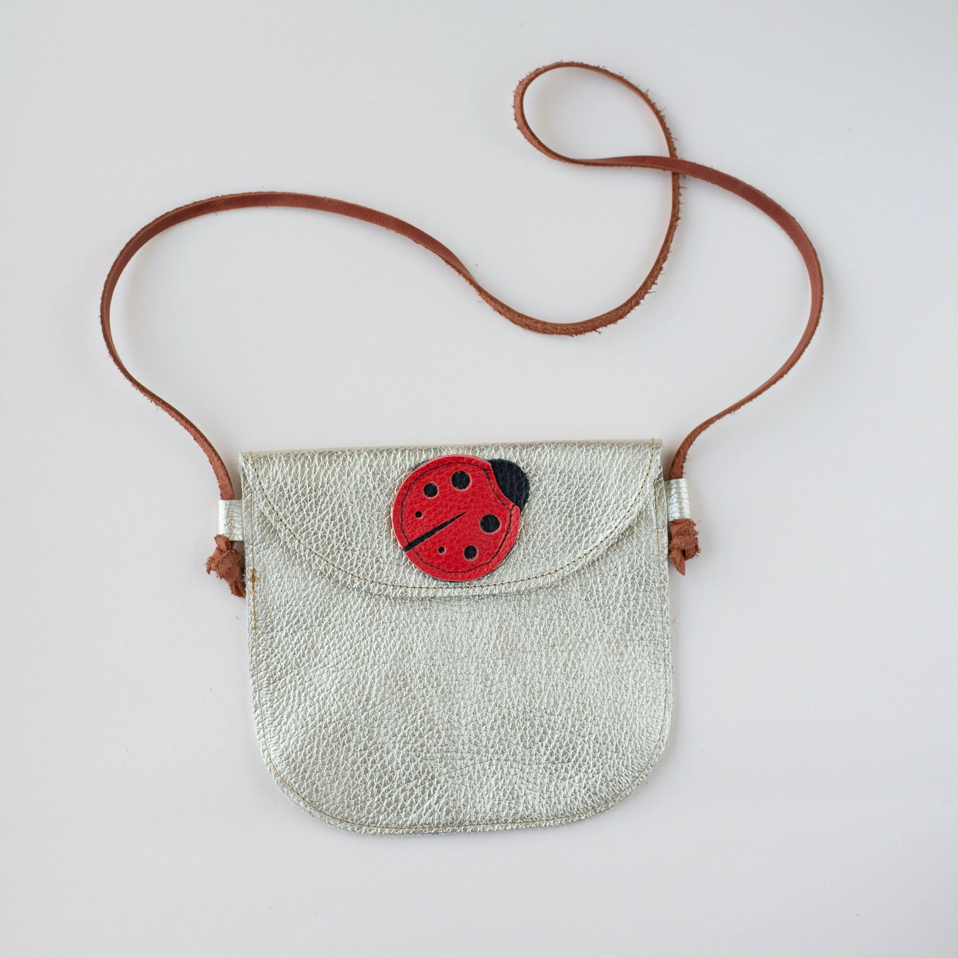 Ladybug Crossbody Bag Kids Handbag Personalized Leather Toddled Crossbody Purse