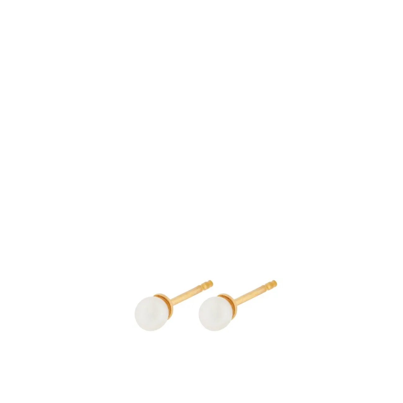 Lagoon Pearl Stud Earrings - Gold - Pernille Corydon