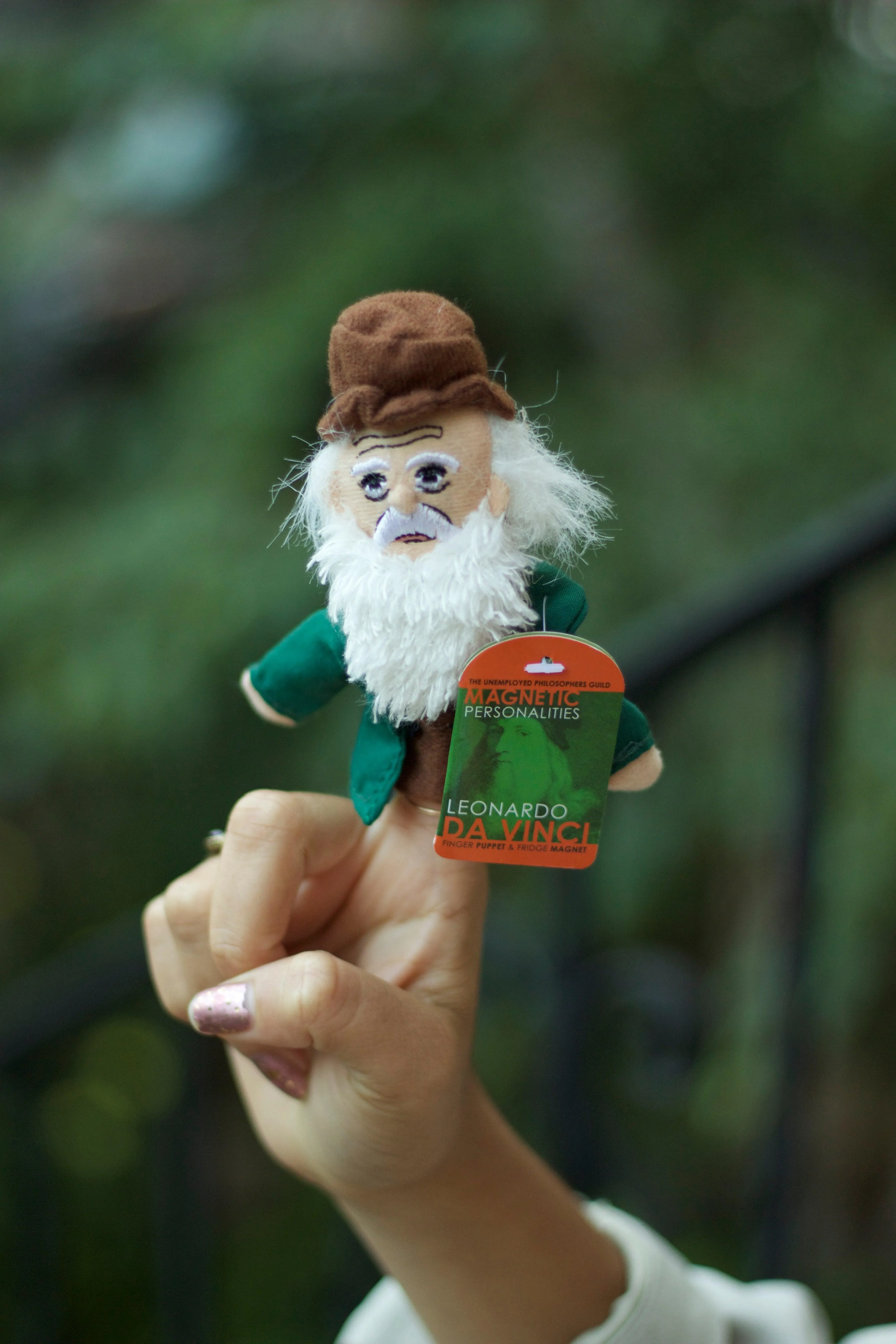 Leonardo da Vinci Finger Puppet