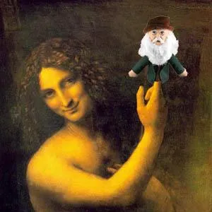 Leonardo da Vinci Finger Puppet