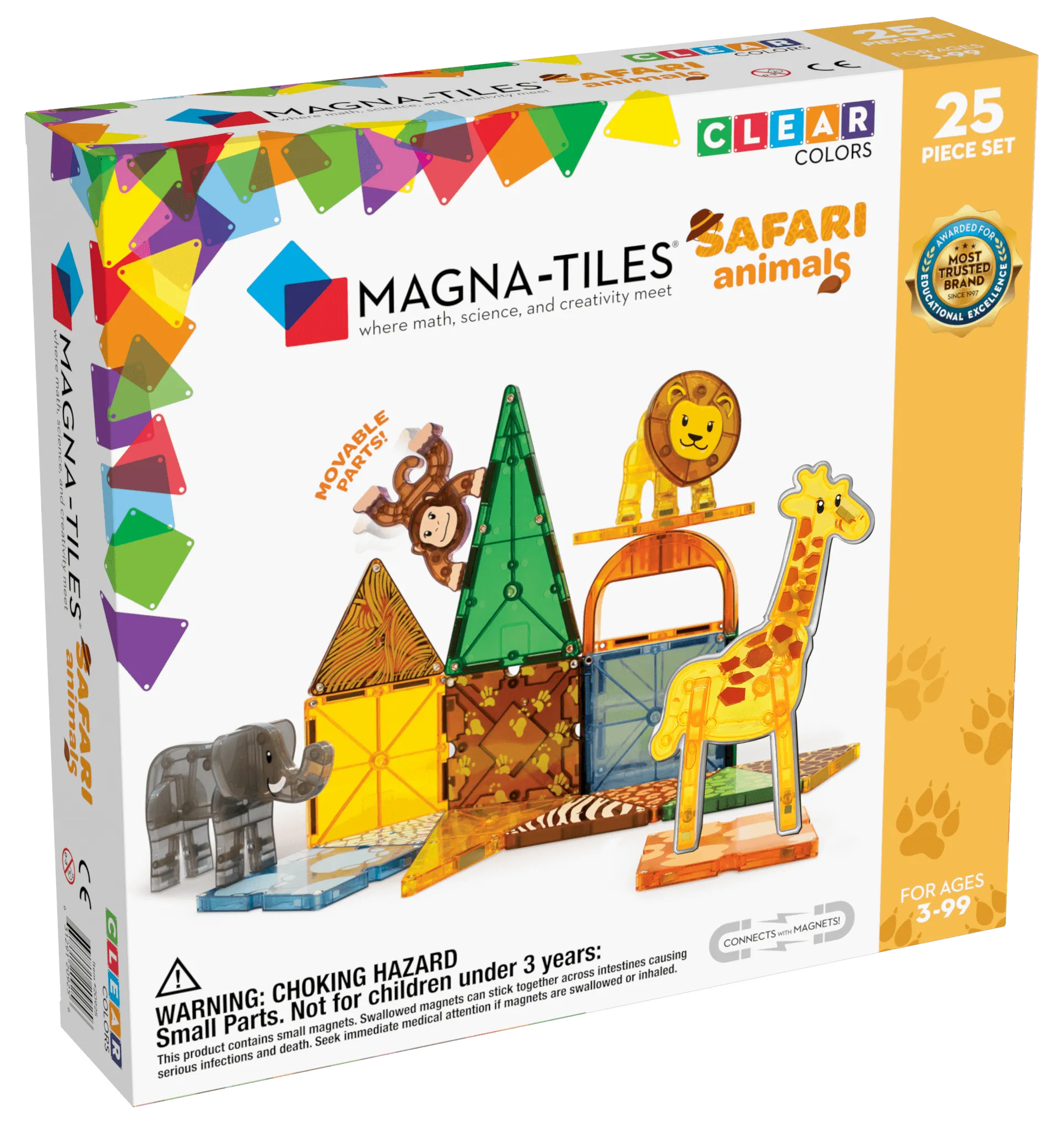 Magna-Tiles Safari Animals 25pc Set