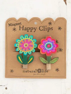 Magnet Bag Clips, Set of 2 - Flower