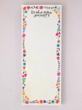 Magnetic List Pad - Makes You Happy