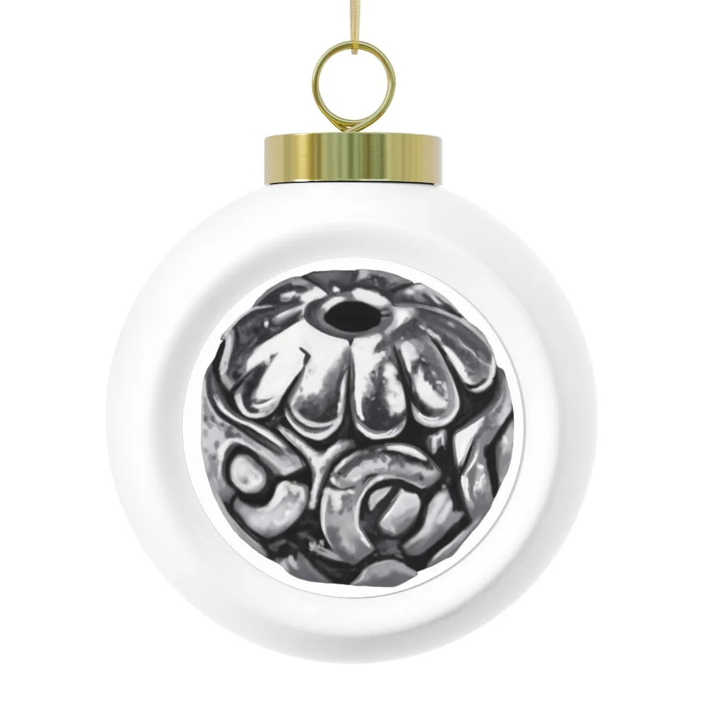 Metal Piece Christmas Ball Ornament