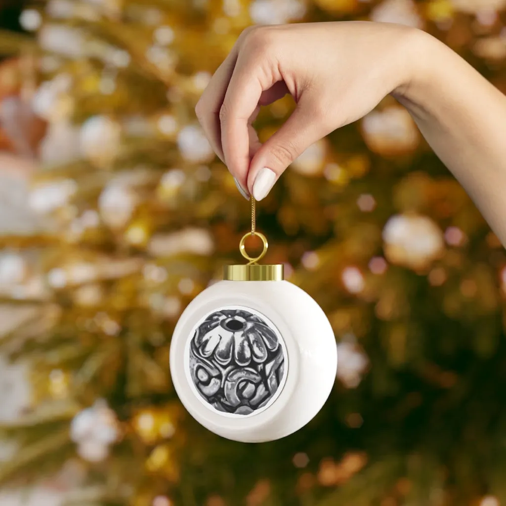 Metal Piece Christmas Ball Ornament