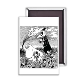 Moomin Magnet - A Beautiful Day - B&W