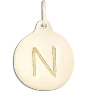 N Alphabet Charm