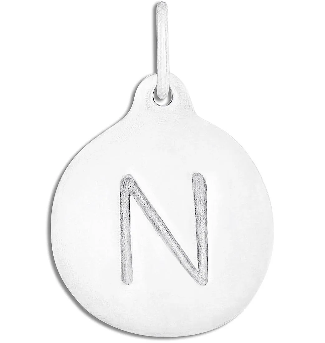 N Alphabet Charm