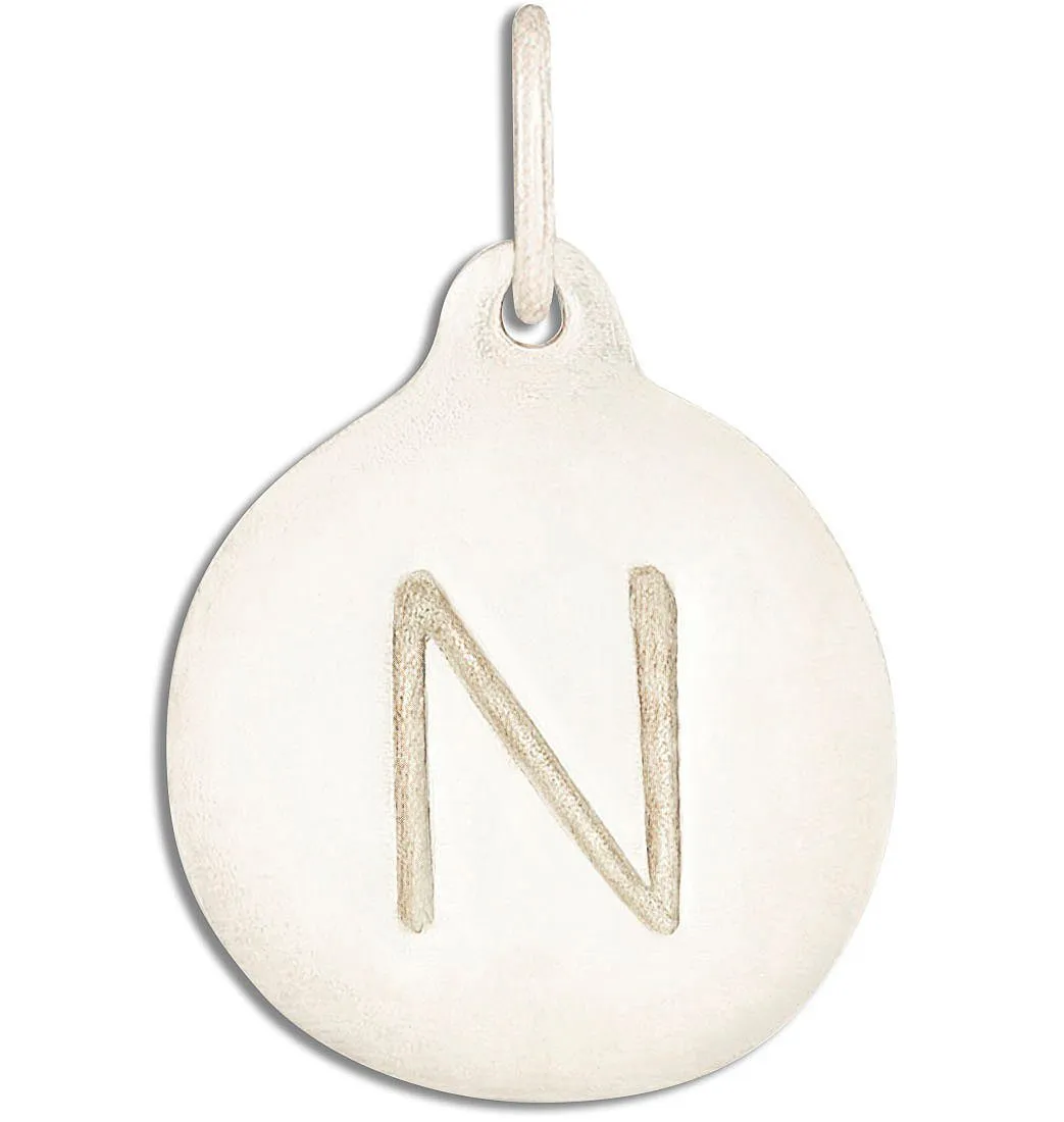 N Alphabet Charm