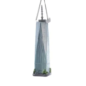 Noble Gems New York Freedom Tower Glass Ornament, NB0849