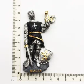 Order Of Malta Commandery Refrigerator Magnet - Black With Shield